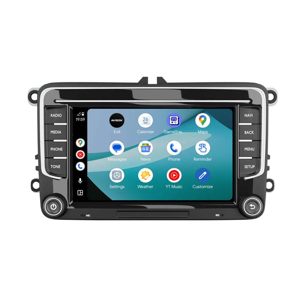 VW Seat & Skoda 7 Inch 8-Core Car Stereo and Navigation with Apple CarPlay & Android Auto | Pro