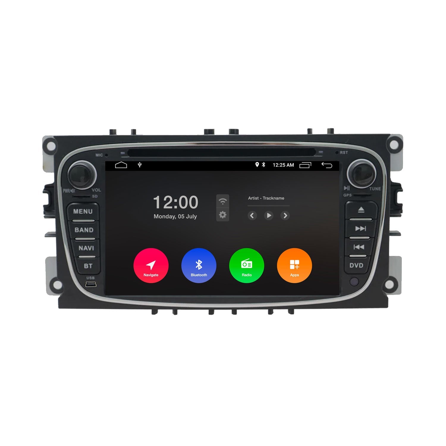 Ford Black Oval 7 Inch Car Stereo and Navigation with Apple CarPlay & Android Auto | Pro
