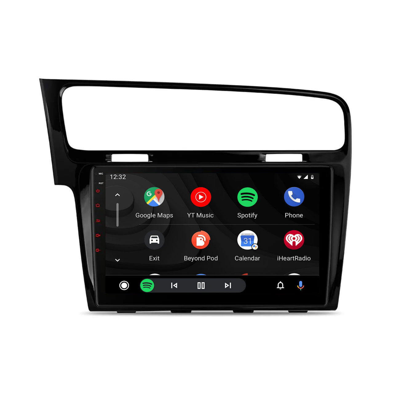 VW Golf 7 Car Stereo and Navigation with Apple CarPlay & Android Auto | Black | Pro