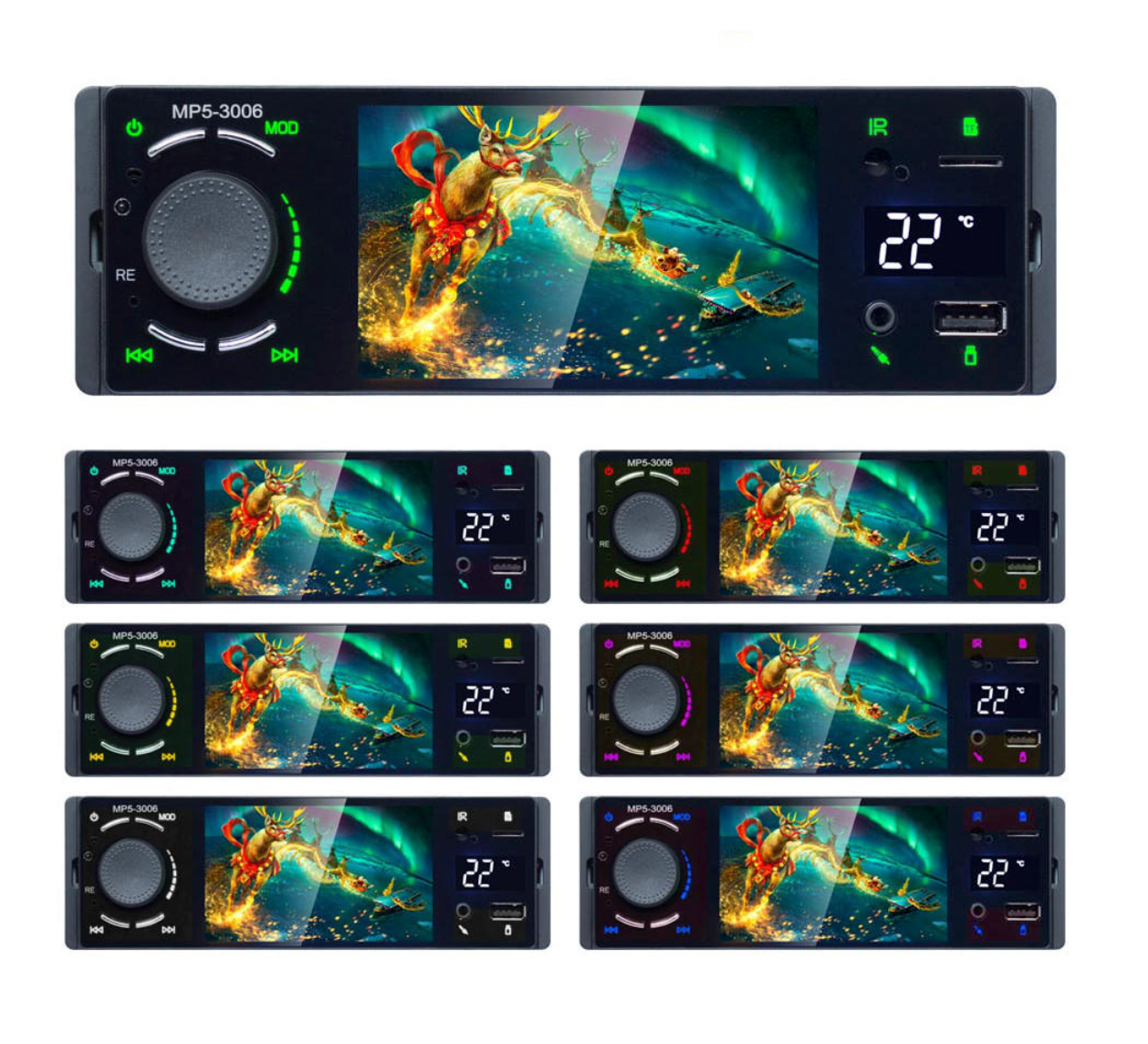 Universal 1 DIN Car Stereo 4 Inch Screen | Bluetooth | FM | AUX | Camera Input