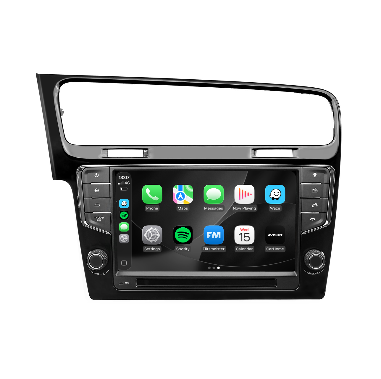 VW Golf 7 Car Stereo and Navigation with Apple CarPlay & Android Auto | Core | Black