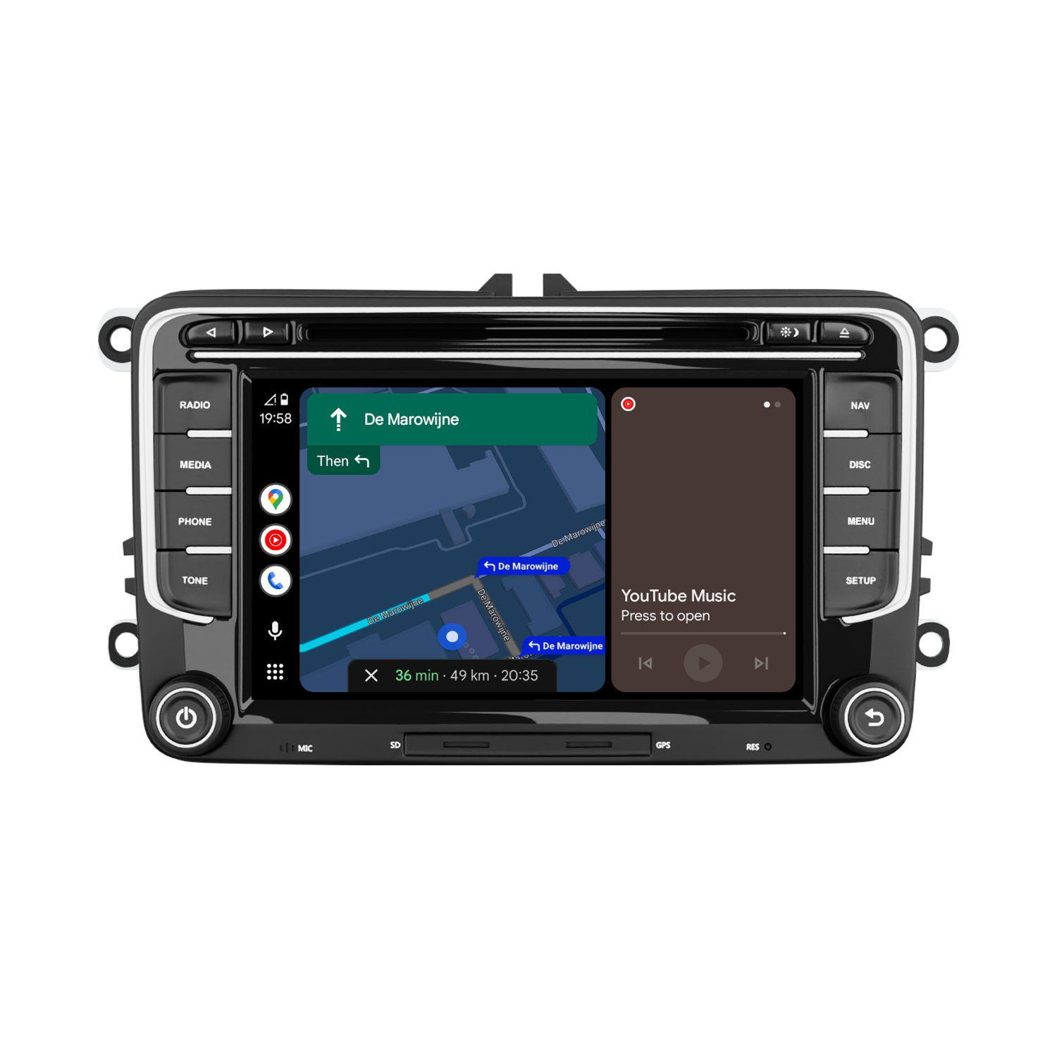 VW Seat & Skoda 7 Inch Car Stereo with Wireless Apple CarPlay & Android Auto | Pro