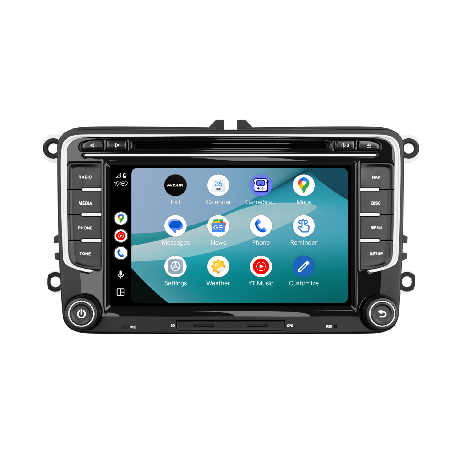 VW Seat & Skoda 7 Inch Car Stereo with Wireless Apple CarPlay & Android Auto | Pro