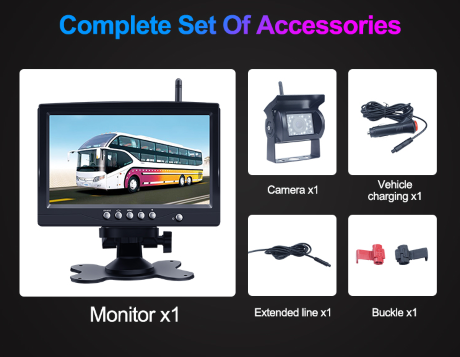 Wireless Rear View Camera Set 300M | Truck | Camper | Boat | Tractor