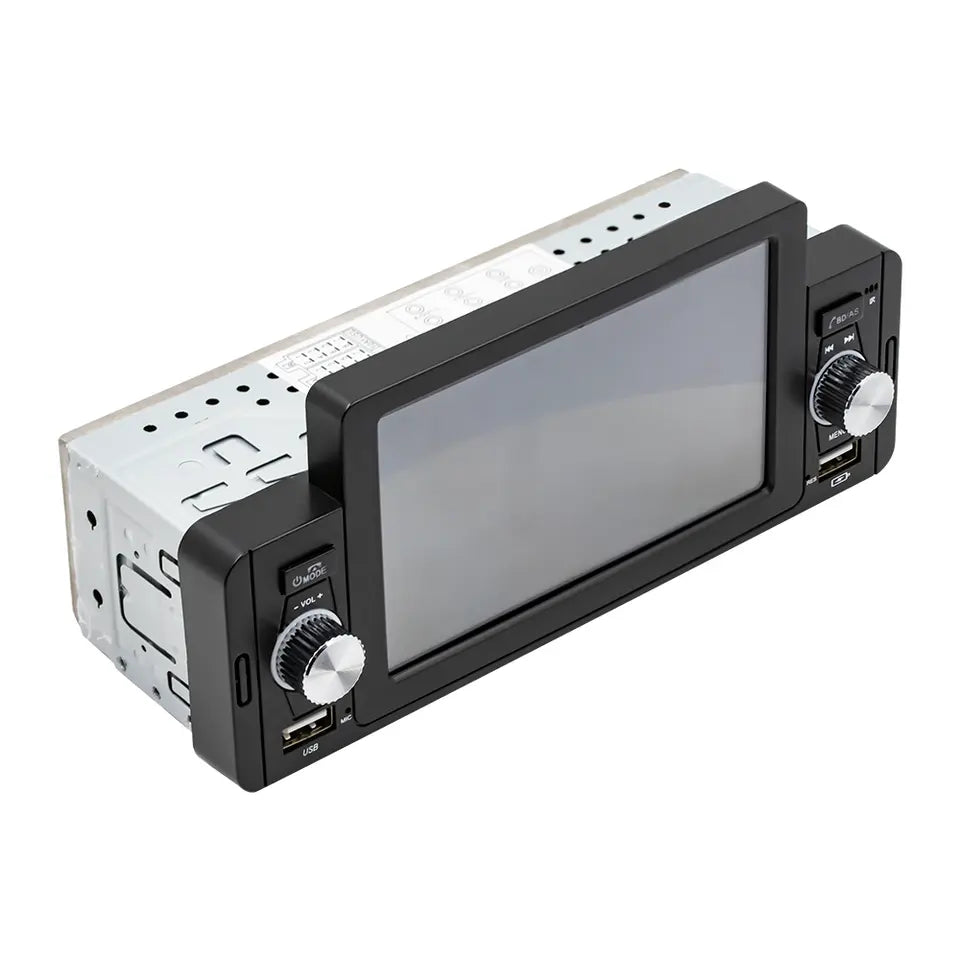 1 DIN 5" Car Stereo with CarPlay and Android Auto