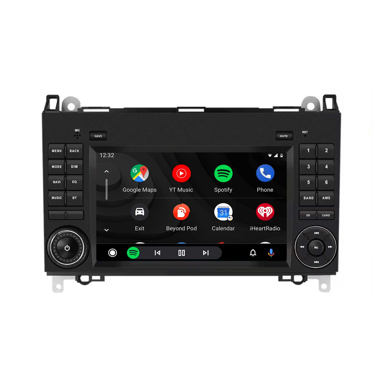 Mercedes 7 Inch Car Stereo and Navigation with Apple CarPlay & Android Auto | Core