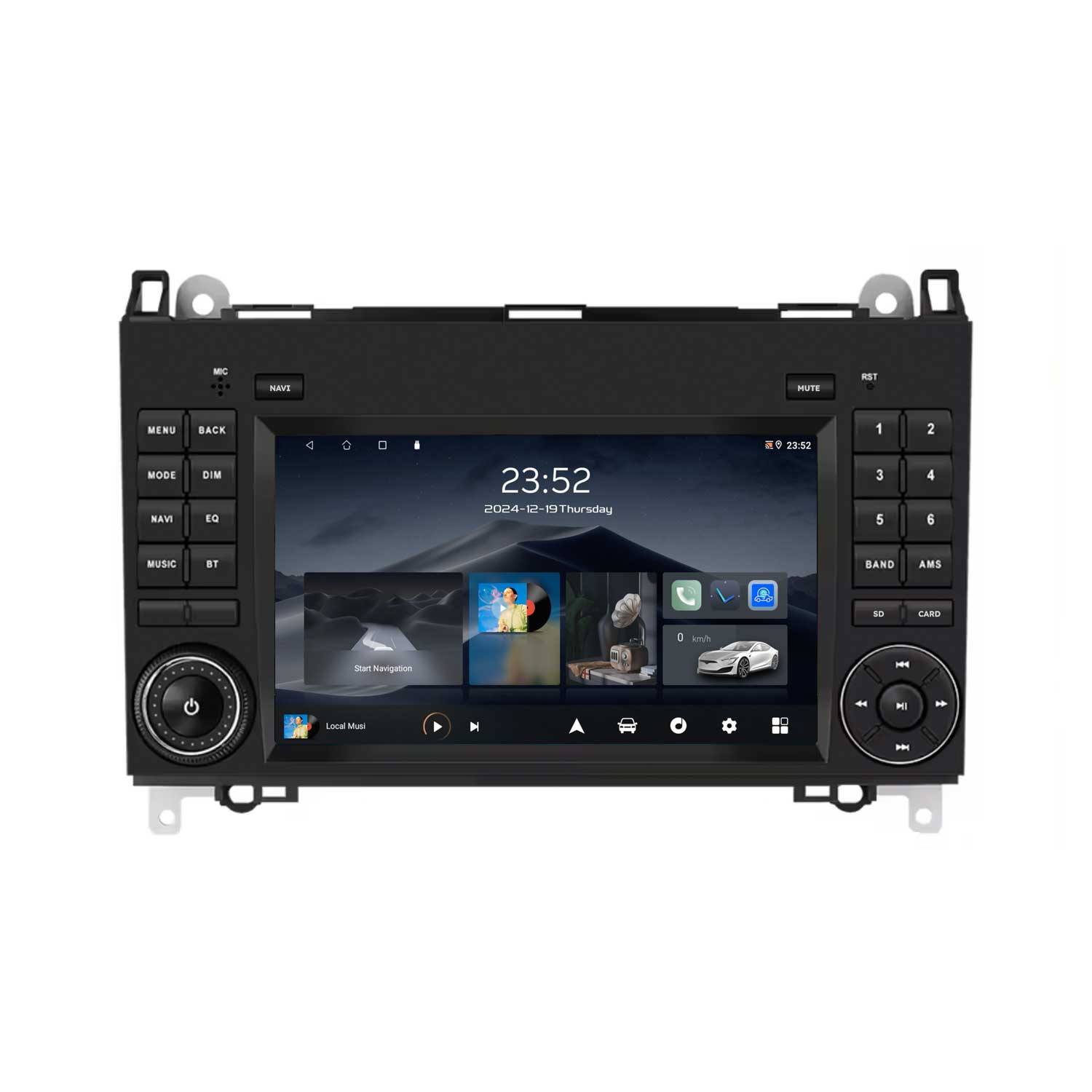 Mercedes 7 Inch Car Stereo and Navigation with Apple CarPlay & Android Auto | Core