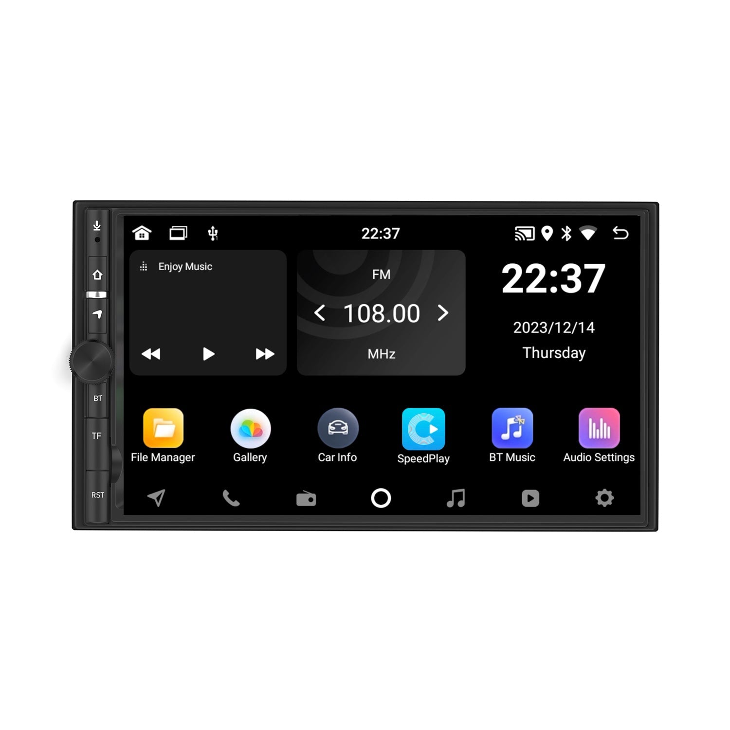 Universal 2 DIN Car Stereo 7 Inch with Buttons | Apple CarPlay & Android | Core