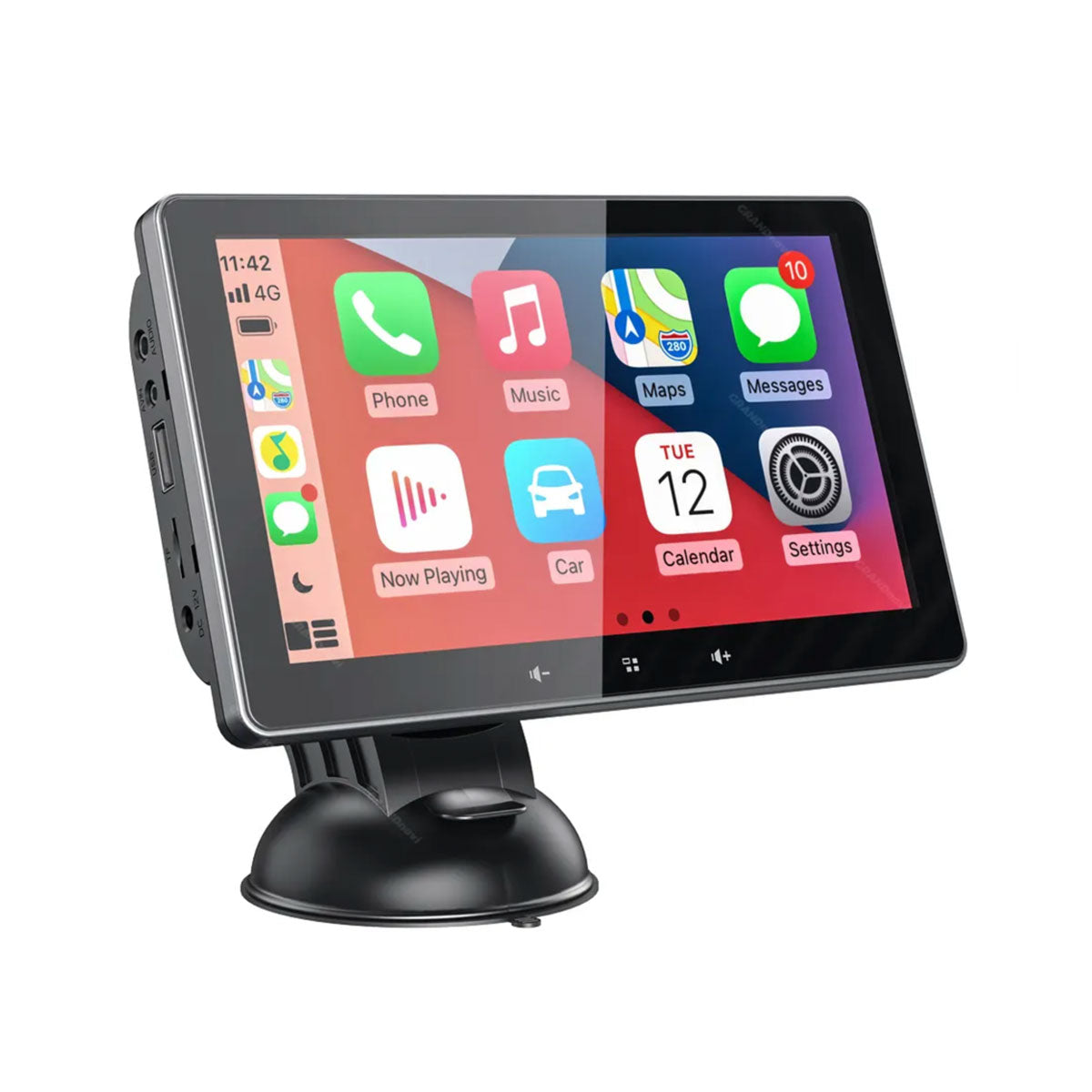 Portable 7 Inch Navigation System with Apple CarPlay & Android Auto | Bluetooth | FM Transmitter