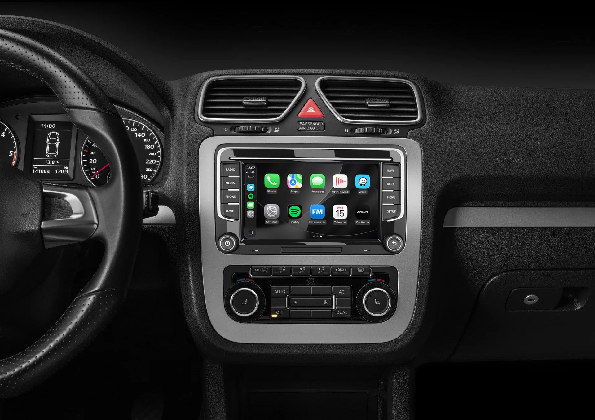 VW Seat & Skoda 7 Inch 8-Core Car Stereo and Navigation with Apple CarPlay & Android Auto | Pro