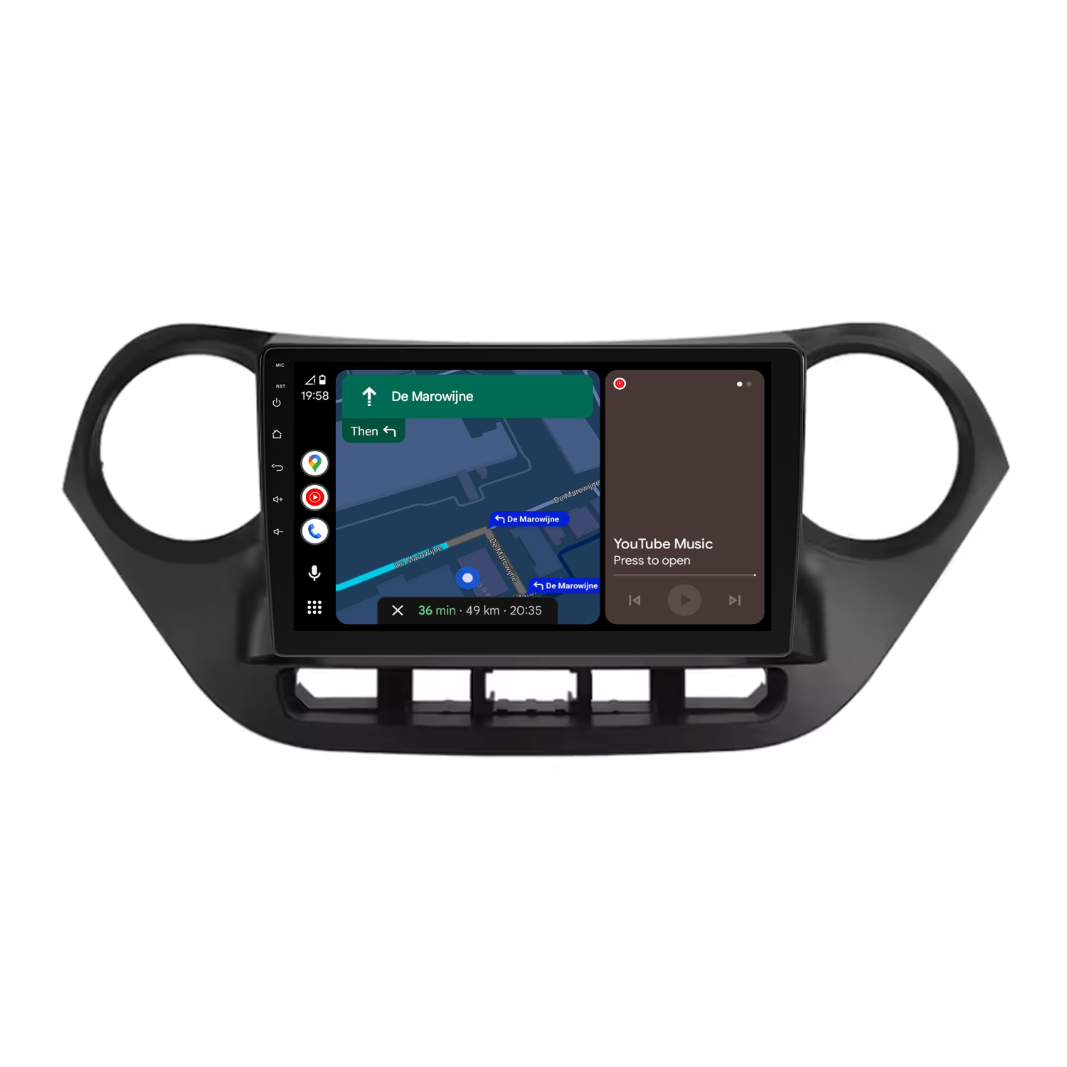Hyundai I10 2014-2017 Car Stereo and Navigation with Apple CarPlay & Android Auto | Core