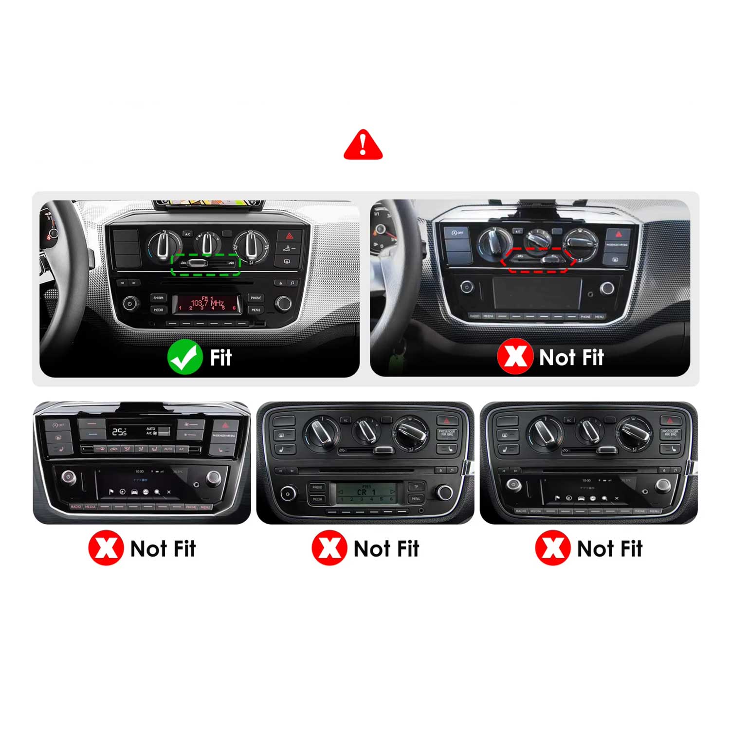 Volkswagen UP 2017-2023 Car Stereo and Navigation with Apple CarPlay & Android Auto | Core