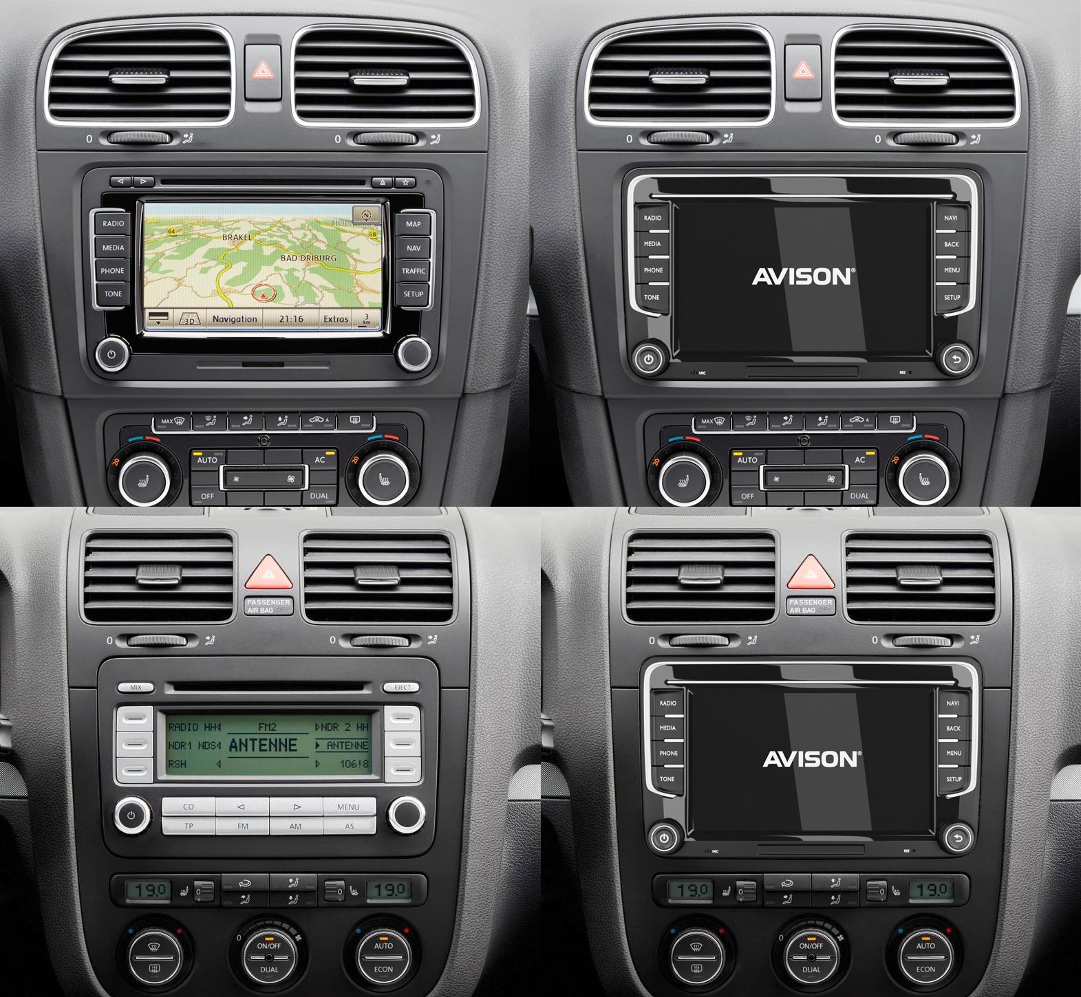 Navigation for VW Seat & Skoda 7" | CarPlay | Android Auto | DAB | 4 Core | 32GB