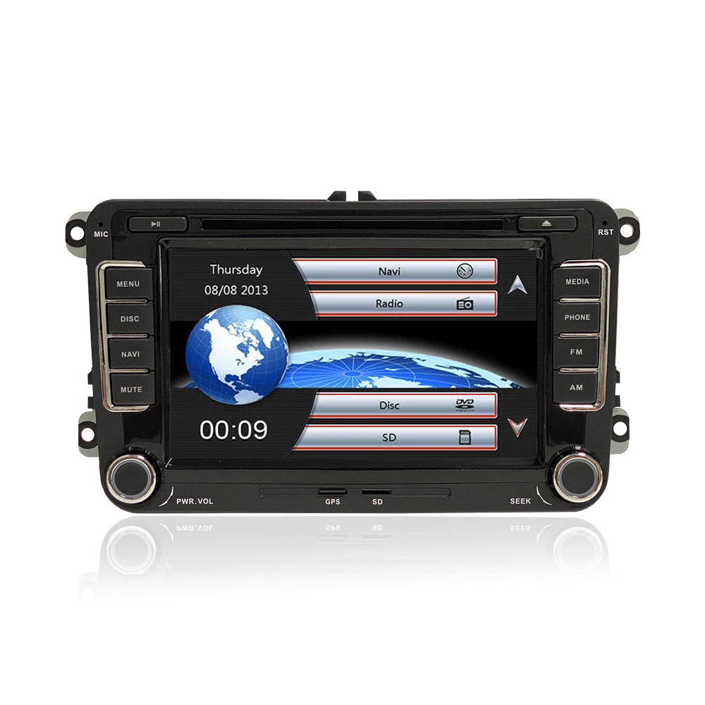 Navigation for VW Seat & Skoda 7" | Bluetooth | DAB+ | Multilingual world map